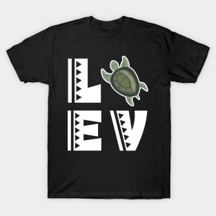 Cute love turtle t shirt funny turtle lover gifts for kids T-Shirt